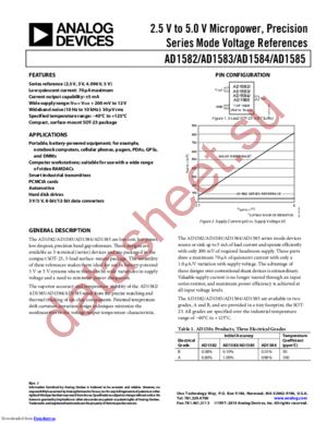 AD1582BRTZ-REEL7 datasheet  