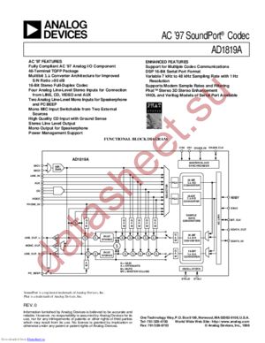 AD1819A datasheet  