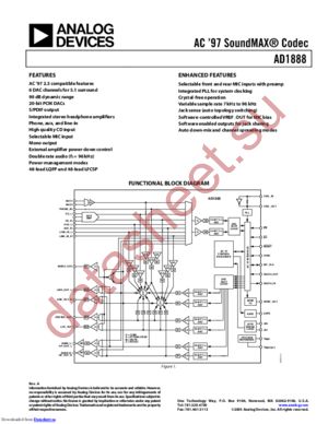 AD1888JCPZ-REEL datasheet  