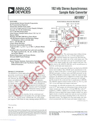 AD1895AYRSZRL datasheet  