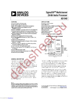 AD1940YSTZ1 datasheet  