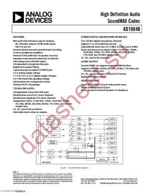 AD1984BJCPZ datasheet  