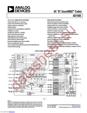 AD1985JSTZ datasheet  