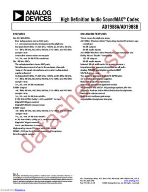 AD1988AJSTZ datasheet  