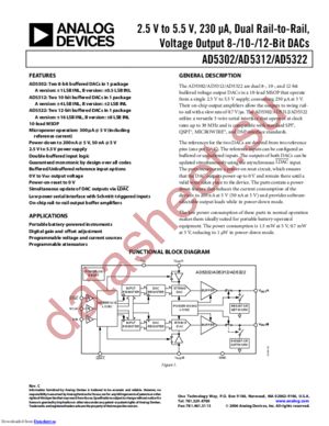 AD5312ARM-REEL7 datasheet  