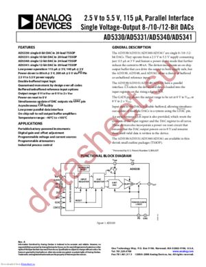 AD5330BRUZ-REEL71 datasheet  