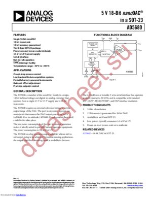 AD5680 datasheet  