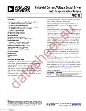 AD5748 datasheet  