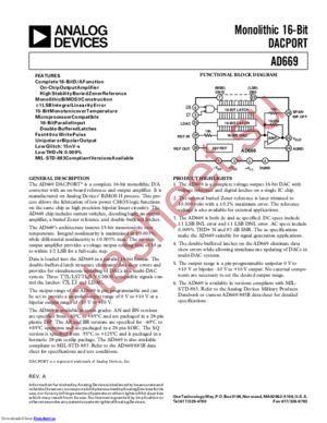 AD669BRZ-REEL datasheet  