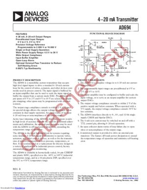 AD694BRZ datasheet  