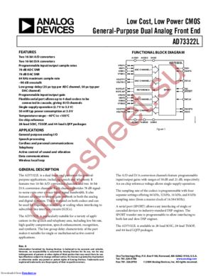 AD73322LARZ-REEL datasheet  