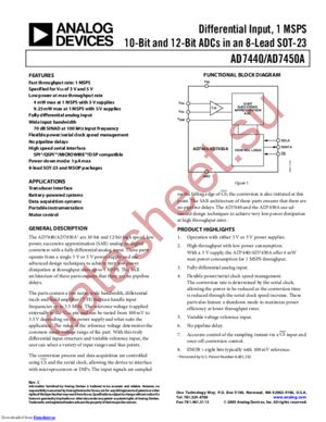 AD7440BRTZ-R22 datasheet  