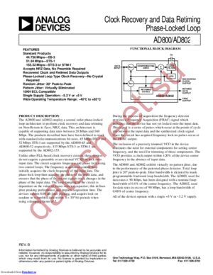 AD802-155KR-REEL datasheet  