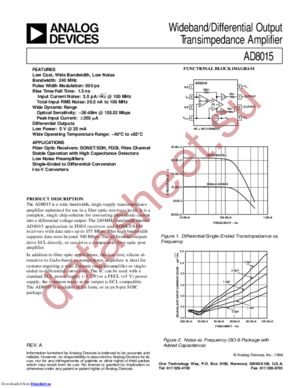 AD8015ARZ-REEL7 datasheet  