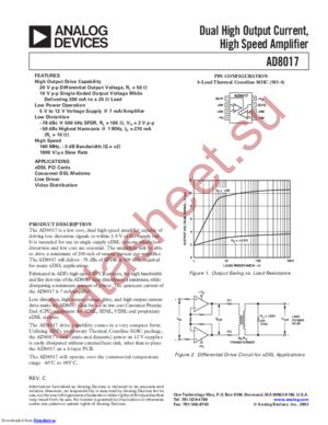 AD8017ARZ-REEL7 datasheet  