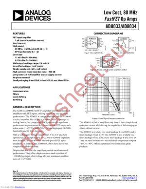 AD8034ARTZ-R2 datasheet  