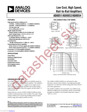 AD8051ARTZ-R2 datasheet  