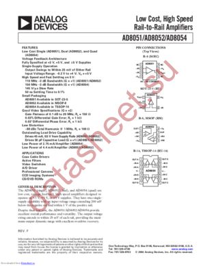 AD8052ARZREEL7 datasheet  