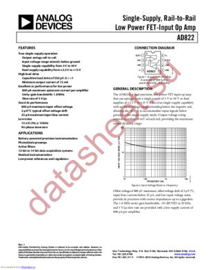 AD822BR-REEL datasheet  