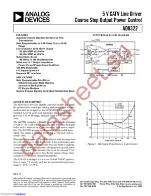 AD8322A datasheet  