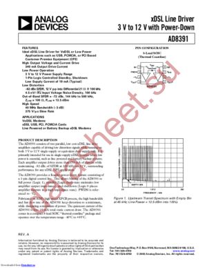 AD8391ARZ datasheet  