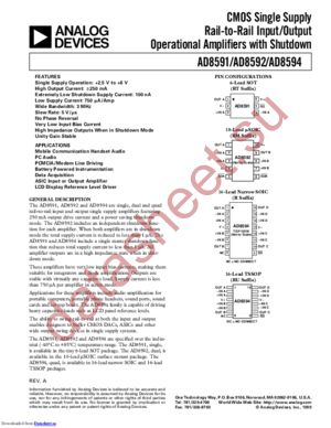 AD8594ARZ datasheet  