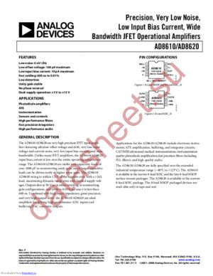 AD8620ARZ-REEL datasheet  