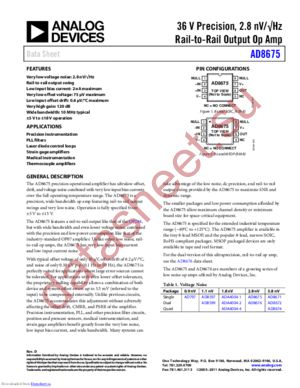 AD8675 datasheet  