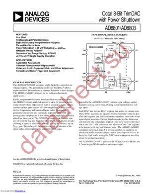 AD8803AR-REEL datasheet  