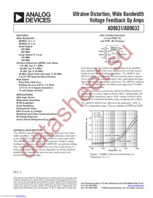 AD9631ARZ-REEL7 datasheet  