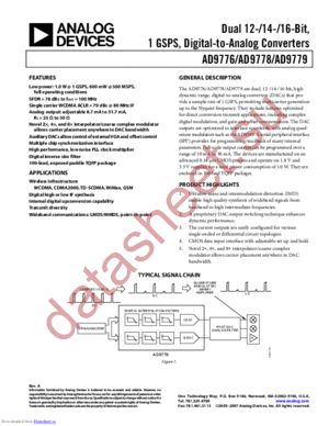 AD9776-EB datasheet  