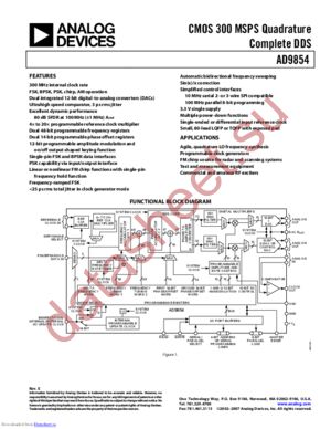 AD9854ASTZ datasheet  