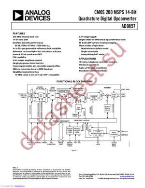 AD9857ASTZ1 datasheet  