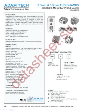 ASJ-15-3 datasheet  