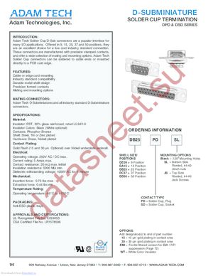 DA15-PD-JS datasheet  