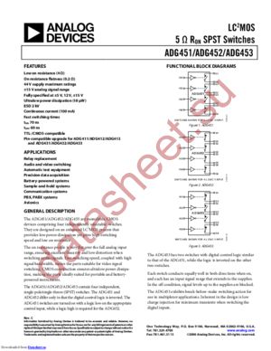 ADG453BRZ-REEL datasheet  