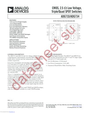 ADG733BRQ-REEL7 datasheet  