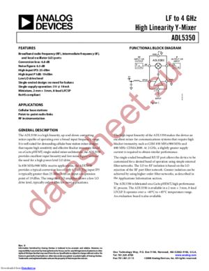 ADL5350ACPZ-R71 datasheet  