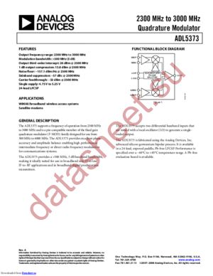 ADL5373ACPZ-R71 datasheet  