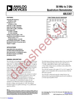 ADL5387-EVALZ1 datasheet  