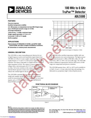 ADL5500-EVAL datasheet  