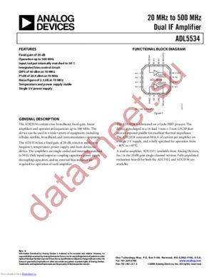 ADL5534ACPZ-R7 datasheet  