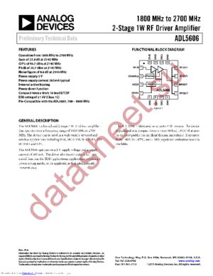 ADL5606ACPZ-R7 datasheet  