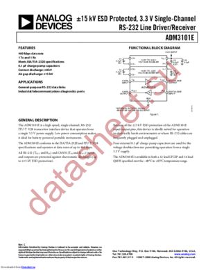 ADM3101EACPZ-250R7 datasheet  