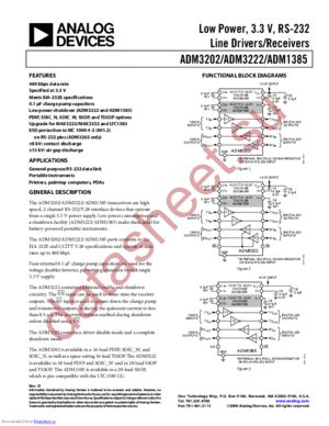 ADM3222ARSZ-REEL datasheet  