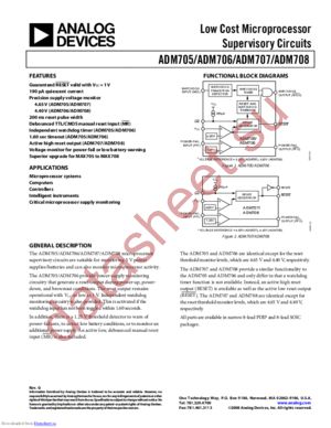 ADM708ARZ-REEL datasheet  