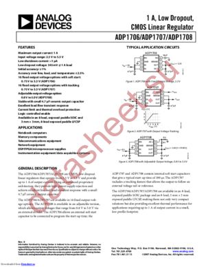 ADP1707 datasheet  