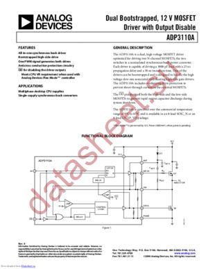 ADP3110AJCPZ-RL datasheet  