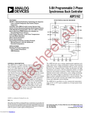 ADP3162JRZ-REEL datasheet  