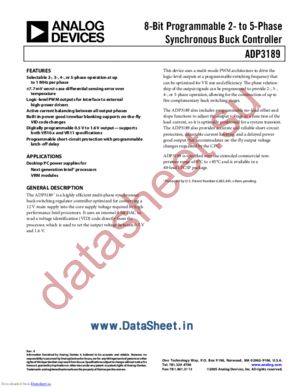 ADP3189 datasheet  